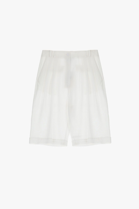 Please Jeans PLEASE BERMUDA SHORTS - D0H 000 - WHITE Promozione Limitata