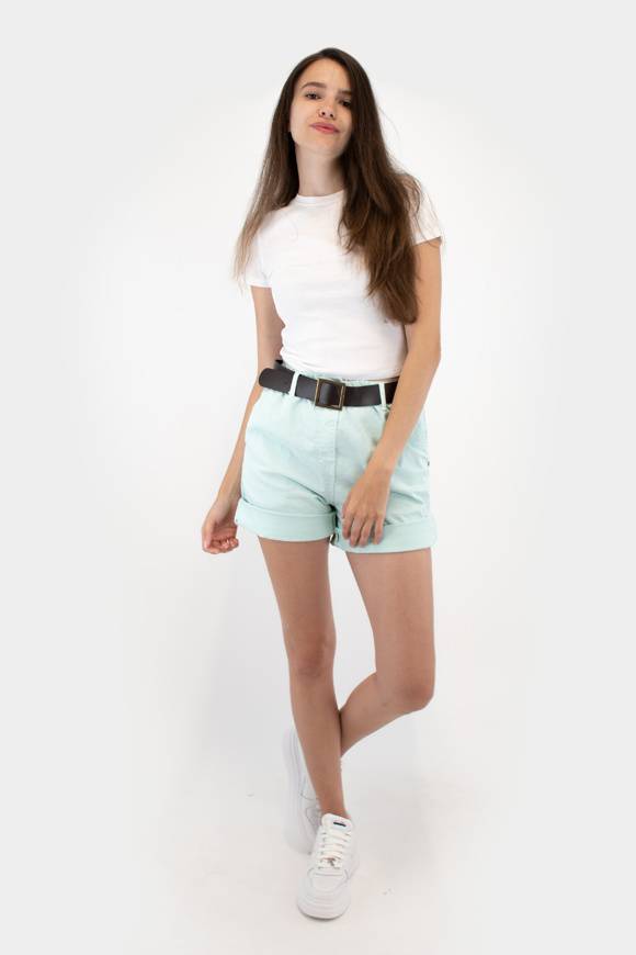 Please Jeans PLEASE BERMUDA SHORTS - D0J N3N - PURE WATER Negozi Online