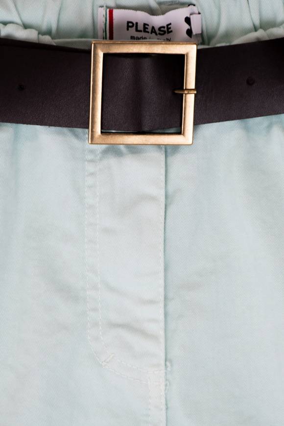 Please Jeans PLEASE BERMUDA SHORTS - D0J N3N - PURE WATER Negozi Online