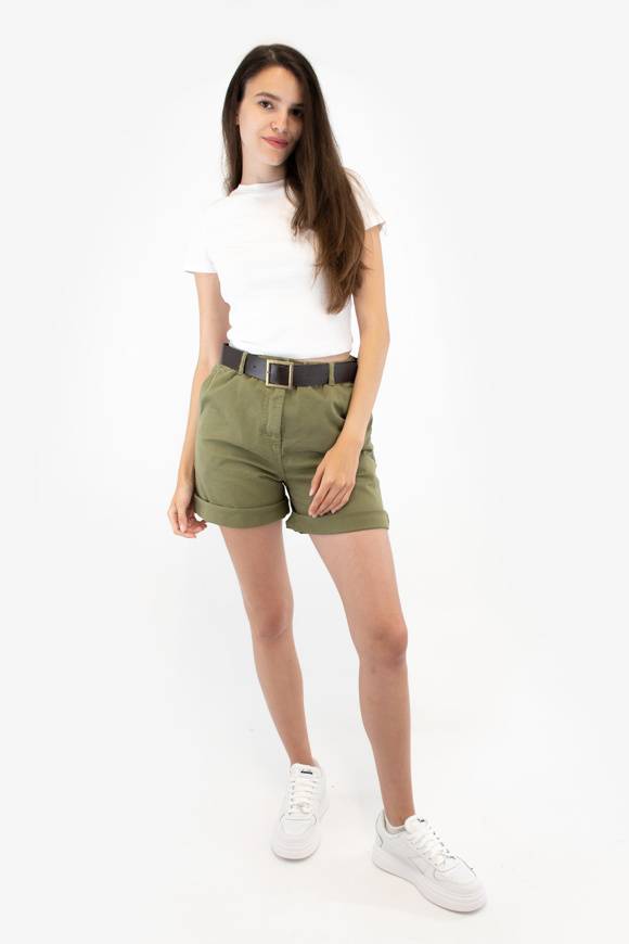 Please Jeans PLEASE BERMUDA SHORTS - D0J N3N - LIZARD Acquista Ora