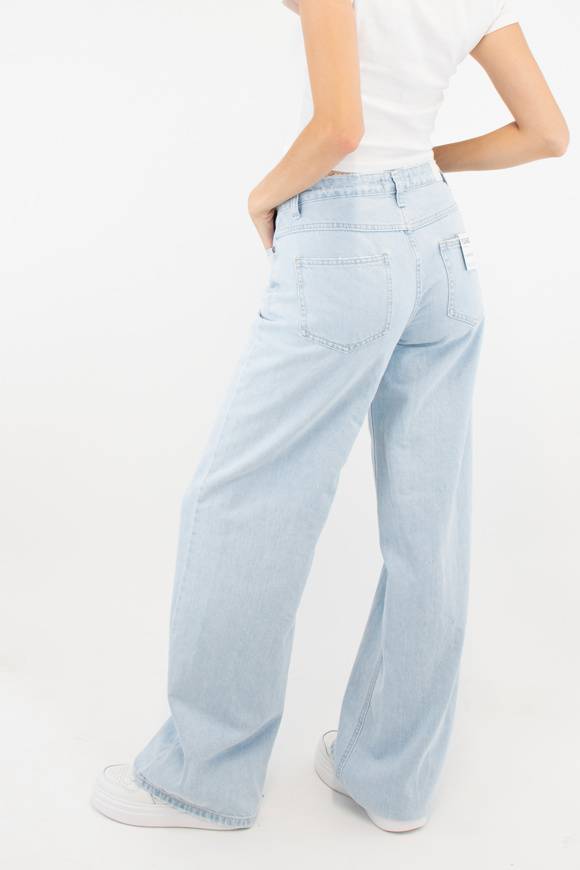 Please Jeans PLEASE FLARE JEANS - P27 NQZ - BLU DENIM Promozione Limitata