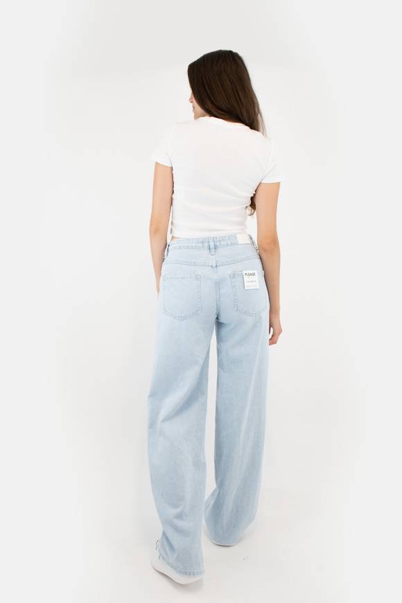 Please Jeans PLEASE FLARE JEANS - P27 NQZ - BLU DENIM Promozione Limitata