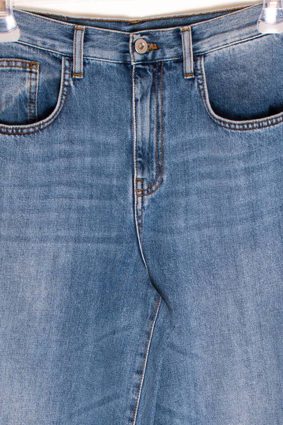 Please Jeans TENSIONE IN JEANS DENIM - PE2 S05 - BLU DENIM Nuova