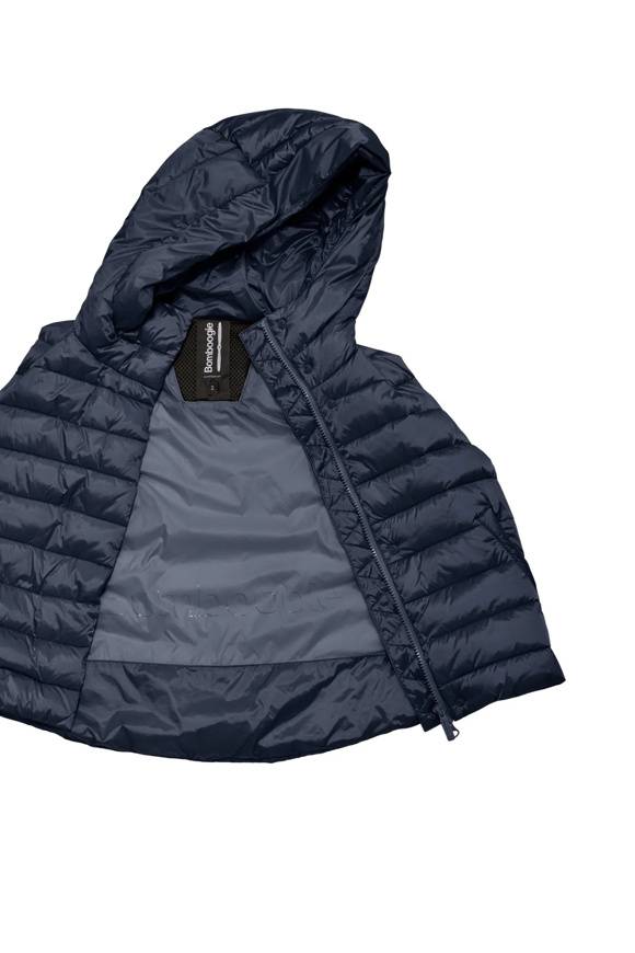 Please Jeans BOMBOOGIE DOWN JACKET - VW8 LC4 - POSEIDON BLUE Italia