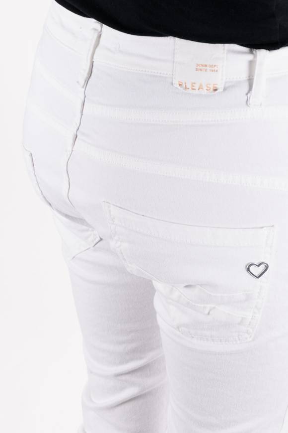 Please Jeans PLEASE - PANTALONI P78 N3N - BIANCO OTTICO In Linea