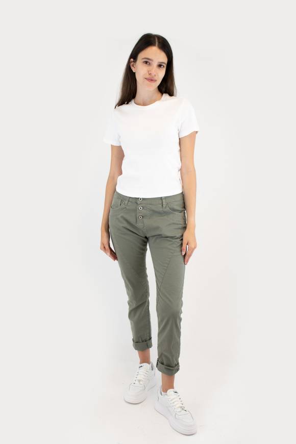 Please Jeans PLEASE - PANTALONI P78 N3N - MILITARE Vendita