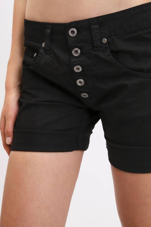 Please Jeans PLEASE – SHORTS P88 N3N - NERO Spedizione Gratuita