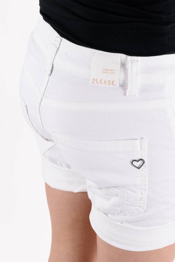 Please Jeans PLEASE – SHORTS P88 N3N - BIANCO OTTICO Soddisfazione Garantita