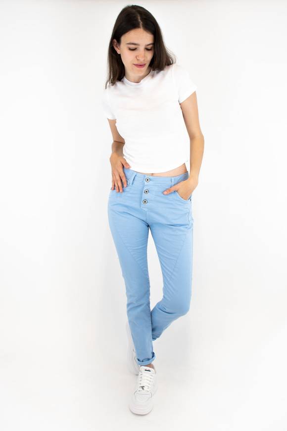 Please Jeans PLEASE TROUSERS - P78 N3N - CLEAR SKY Consegna Veloce