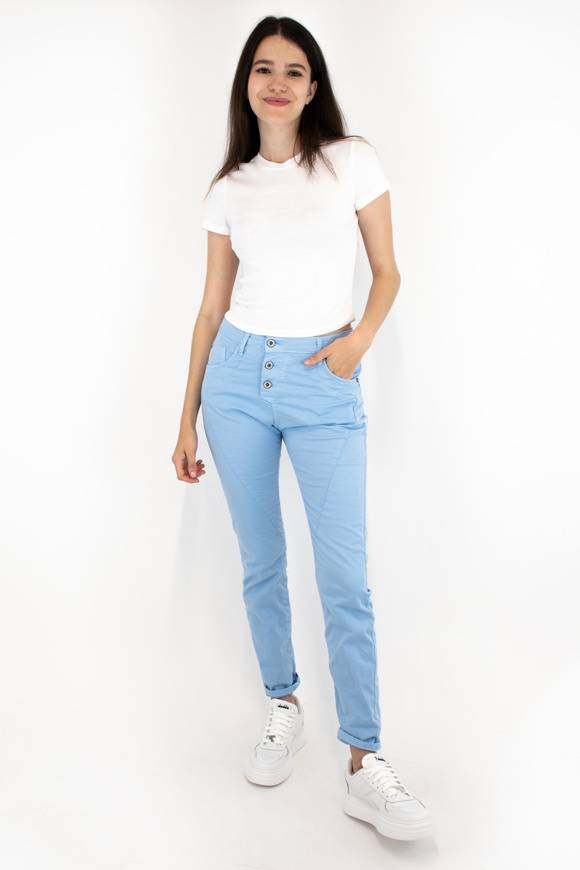 Please Jeans PLEASE TROUSERS - P78 N3N - CLEAR SKY Consegna Veloce