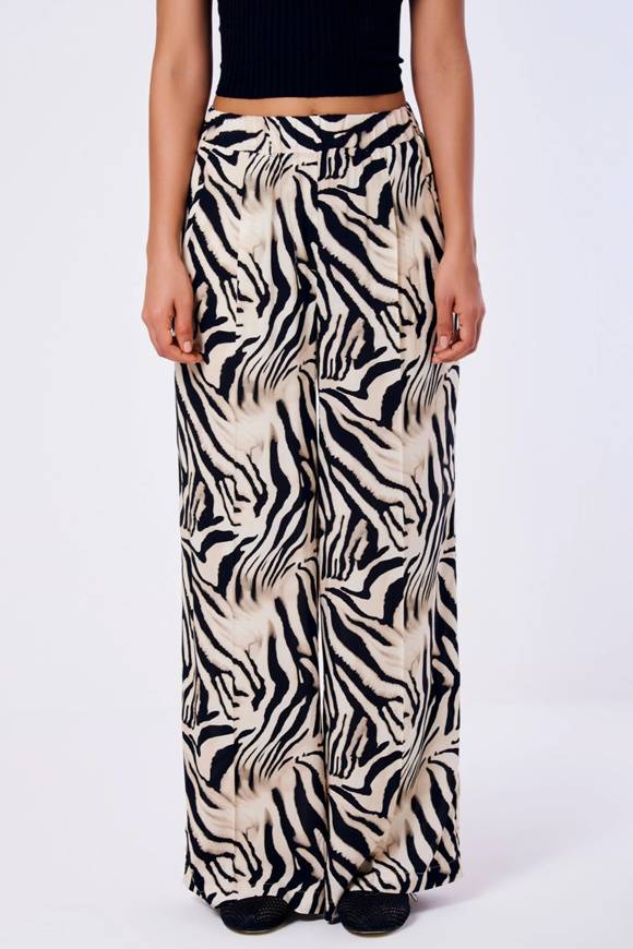 Please Jeans VICOLO ZEBRA TROUSERS - TB 04 - ZEBRATO Smaltimento dello stoccaggio