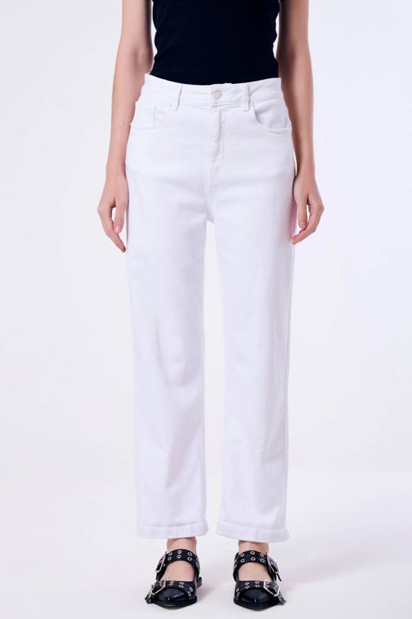 Please Jeans VICOLO TROUSERS KATE - DB5 141 - BIANCO Lightning offer