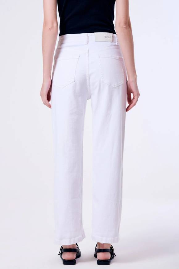 Please Jeans VICOLO TROUSERS KATE - DB5 141 - BIANCO Lightning offer