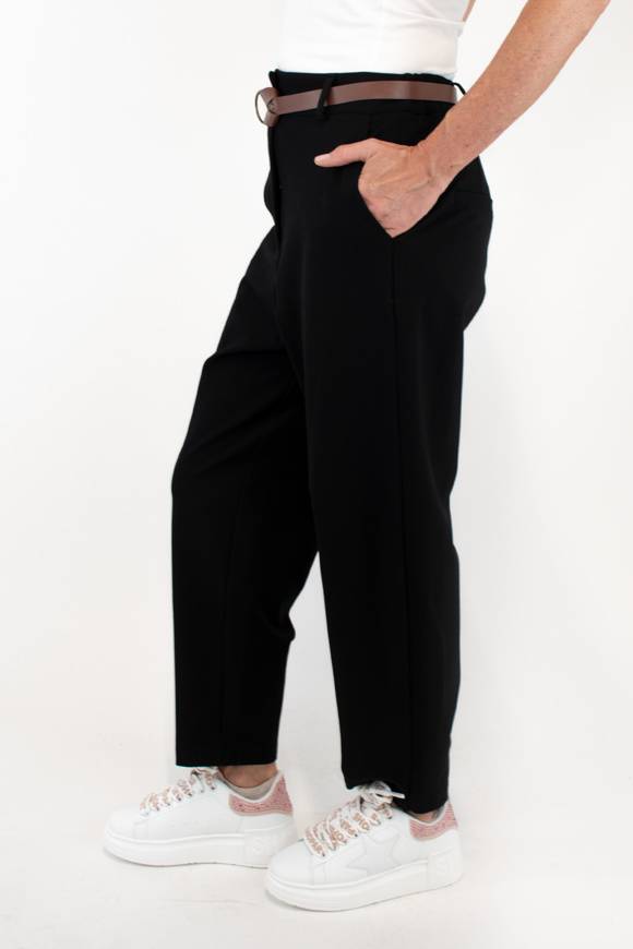 Please Jeans PLEASE TROUSERS - P2W 000 - BLACK Nuovi prodotti