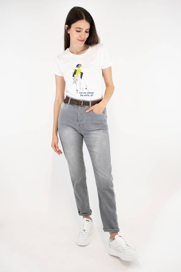 Please Jeans PLEASE TROUSERS - P2S NON - GREY Offerte stagionali
