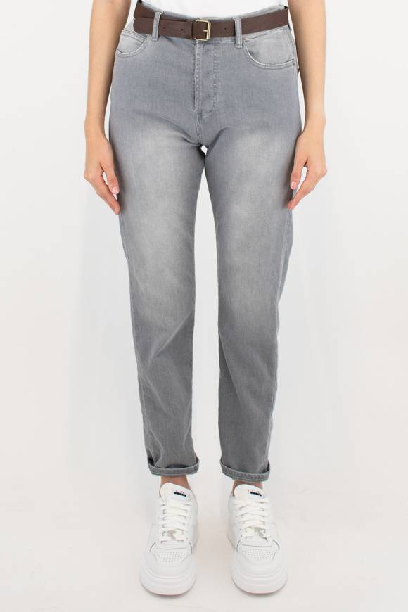 Please Jeans PLEASE TROUSERS - P2S NON - GREY Offerte stagionali