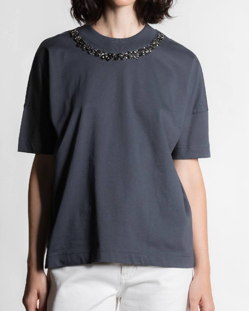 Rialto 48 T-SHIRT CON DETTAGLIO CRISTALLI Negozi Online