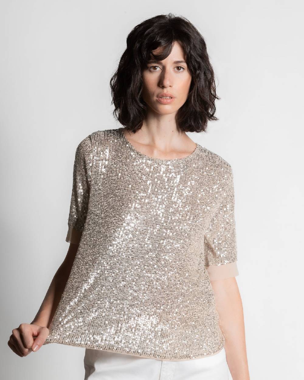 Rialto 48 T-SHIRT CON PAILLETTES Shopping Online