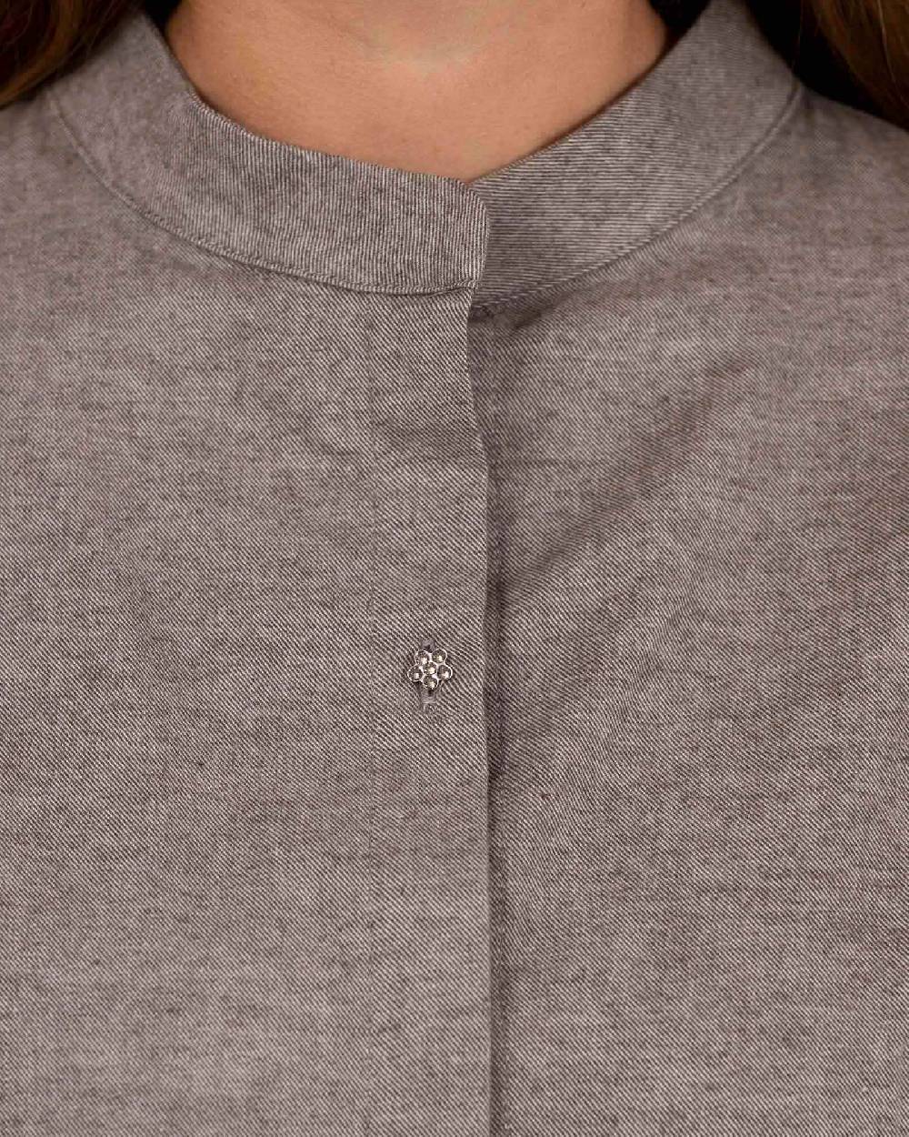 Rialto 48 CAMICIA CON BOTTONE SWAROVSKI Acquista Ora