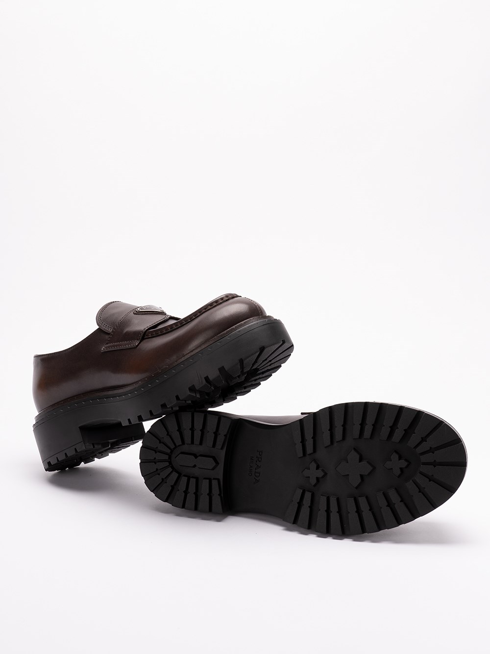 Prada Leather Loafers Italia