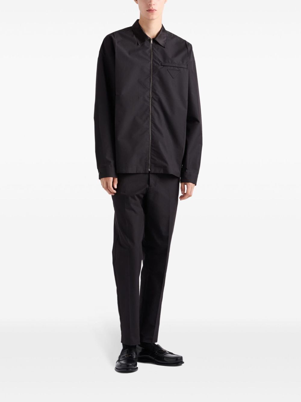 Prada Technical Cotton Shirt Outlet