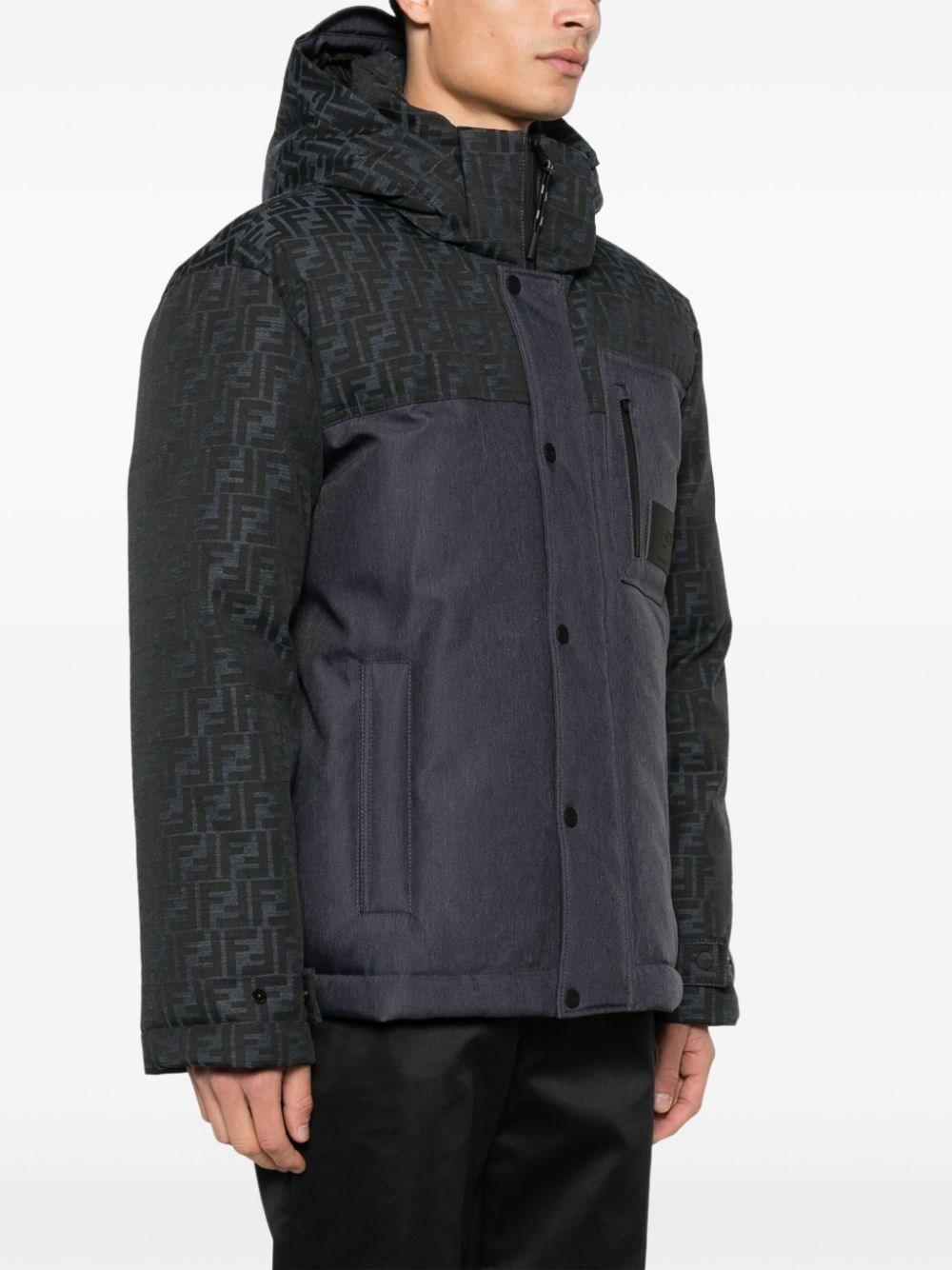 Fendi `FF Denim Tech` Padded Jacket Saldi