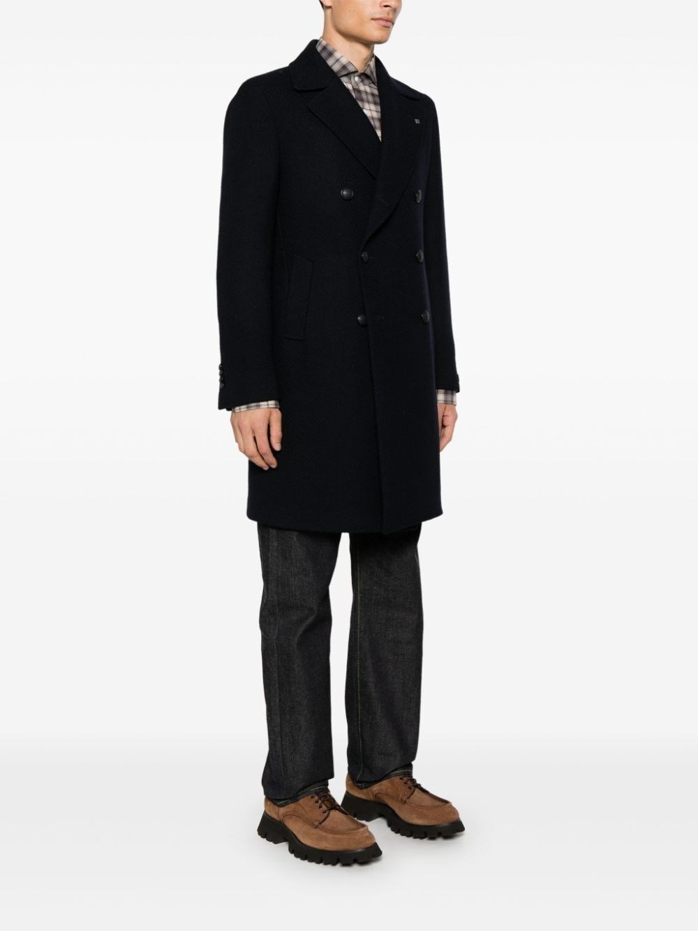 Tagliatore `Bruce` Long Coat Online