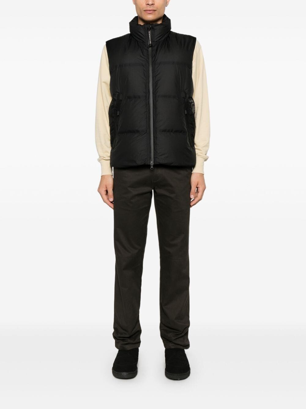 C.p. company `Metropolis Series Pertex` Hooded Padded Vest Vendita Calda