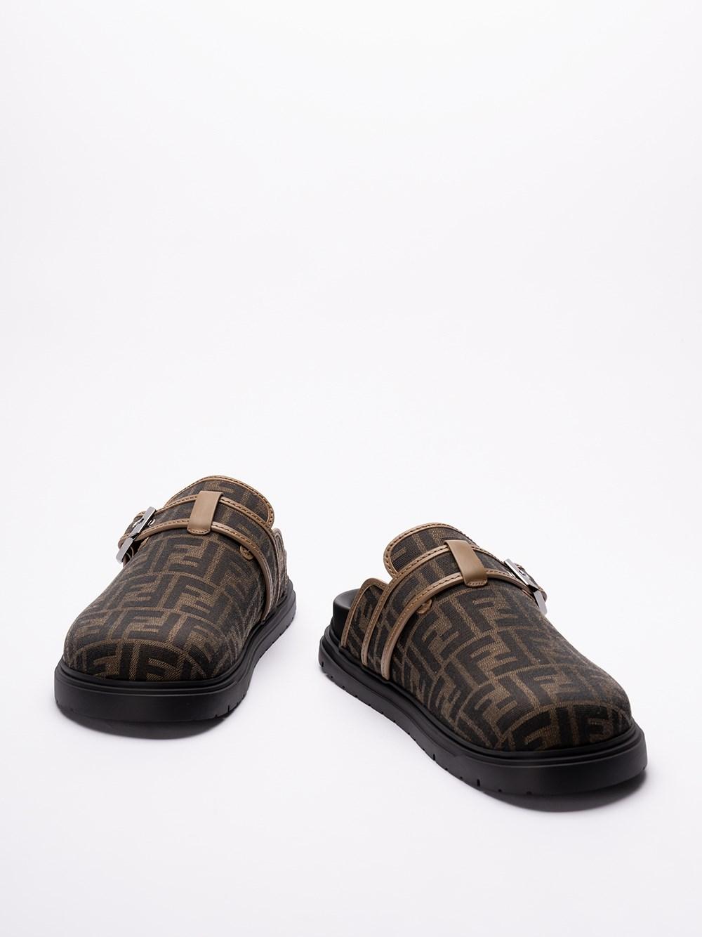 Fendi `Jacquard FF` Sabots Economico