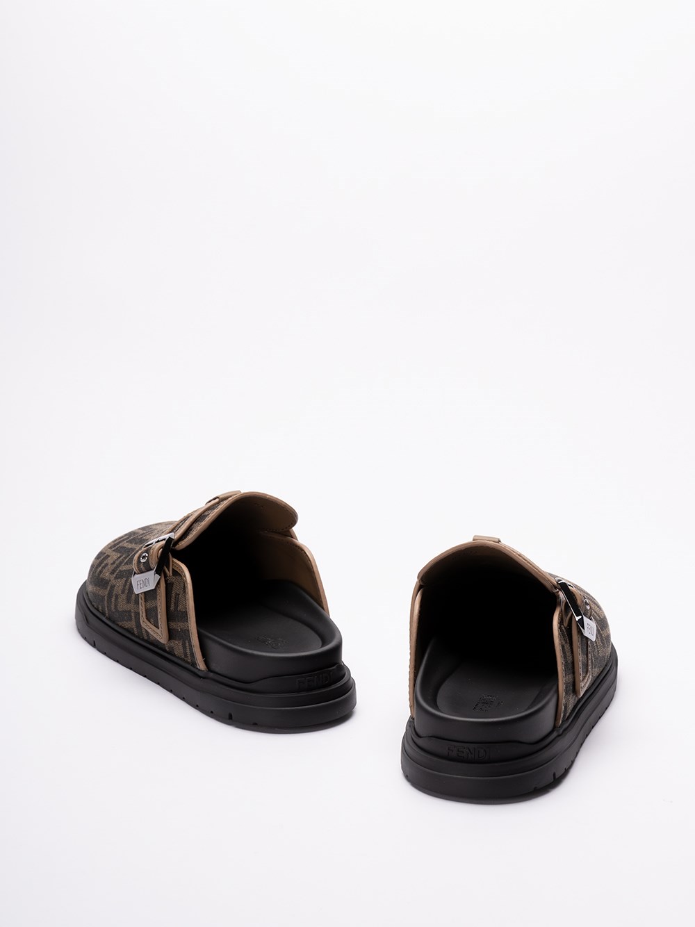 Fendi `Jacquard FF` Sabots Economico
