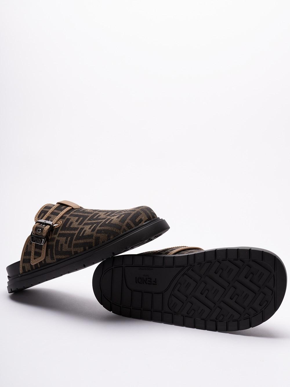 Fendi `Jacquard FF` Sabots Economico