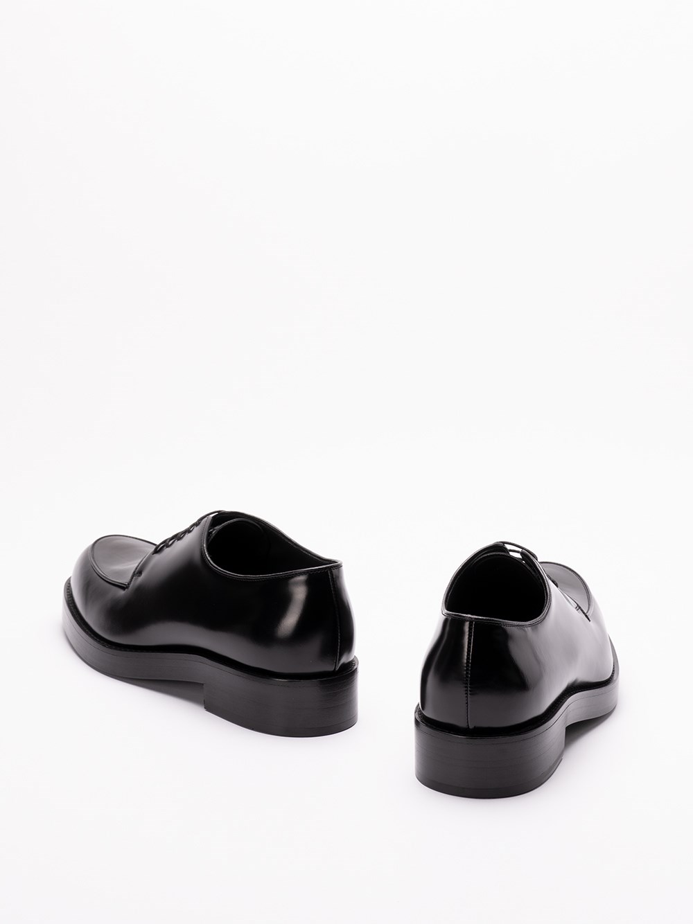 Prada Brushed Leather Derby Shoes 2025