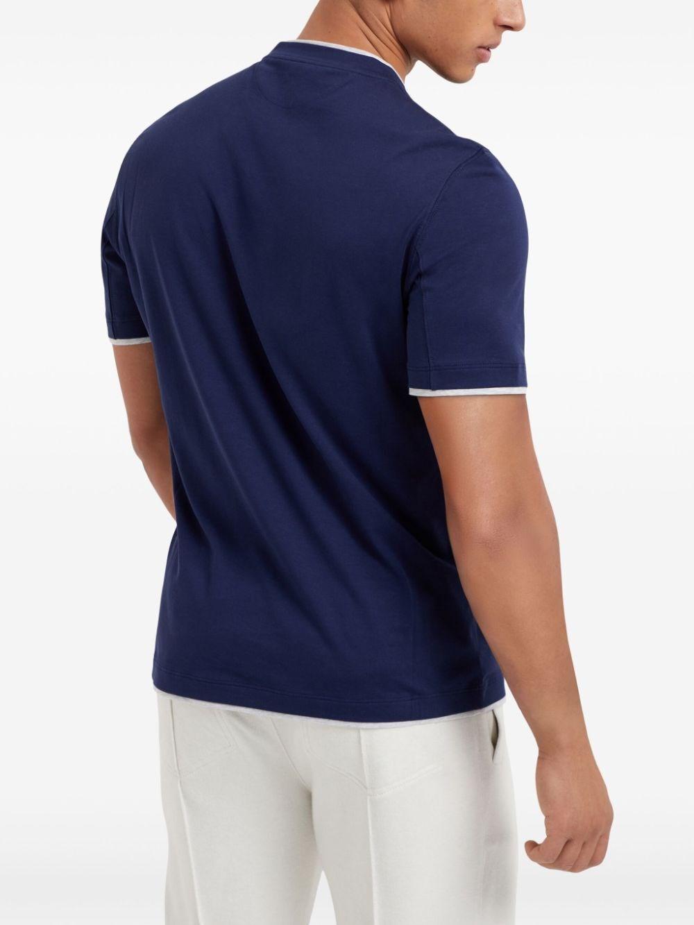 Brunello cucinelli Crew-Neck T-Shirt With Faux-Layering 2025
