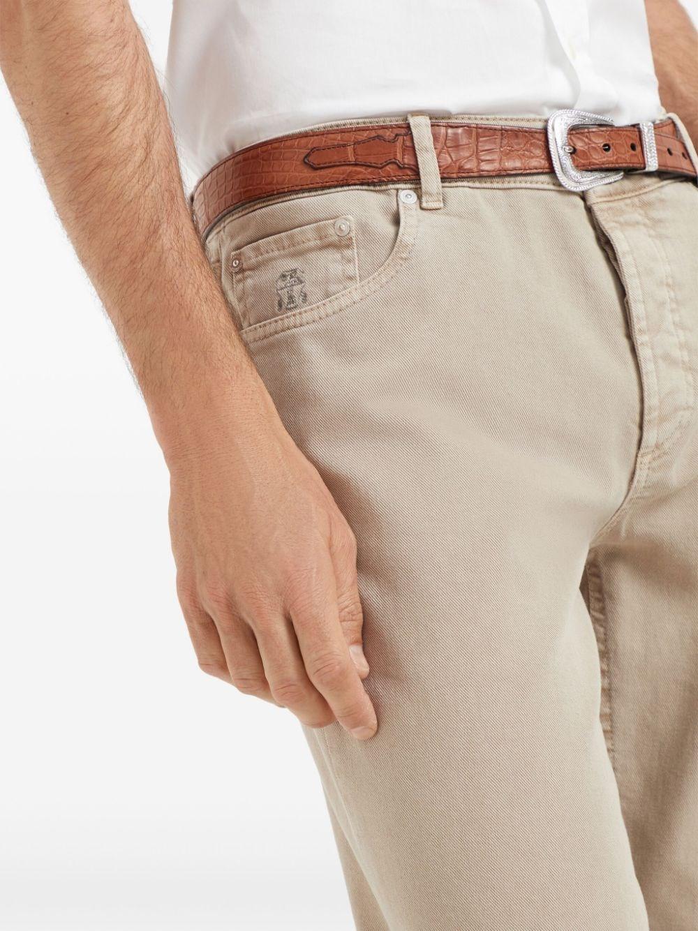 Brunello cucinelli Denim Traditional Fit Five-Pocket Pants Italy