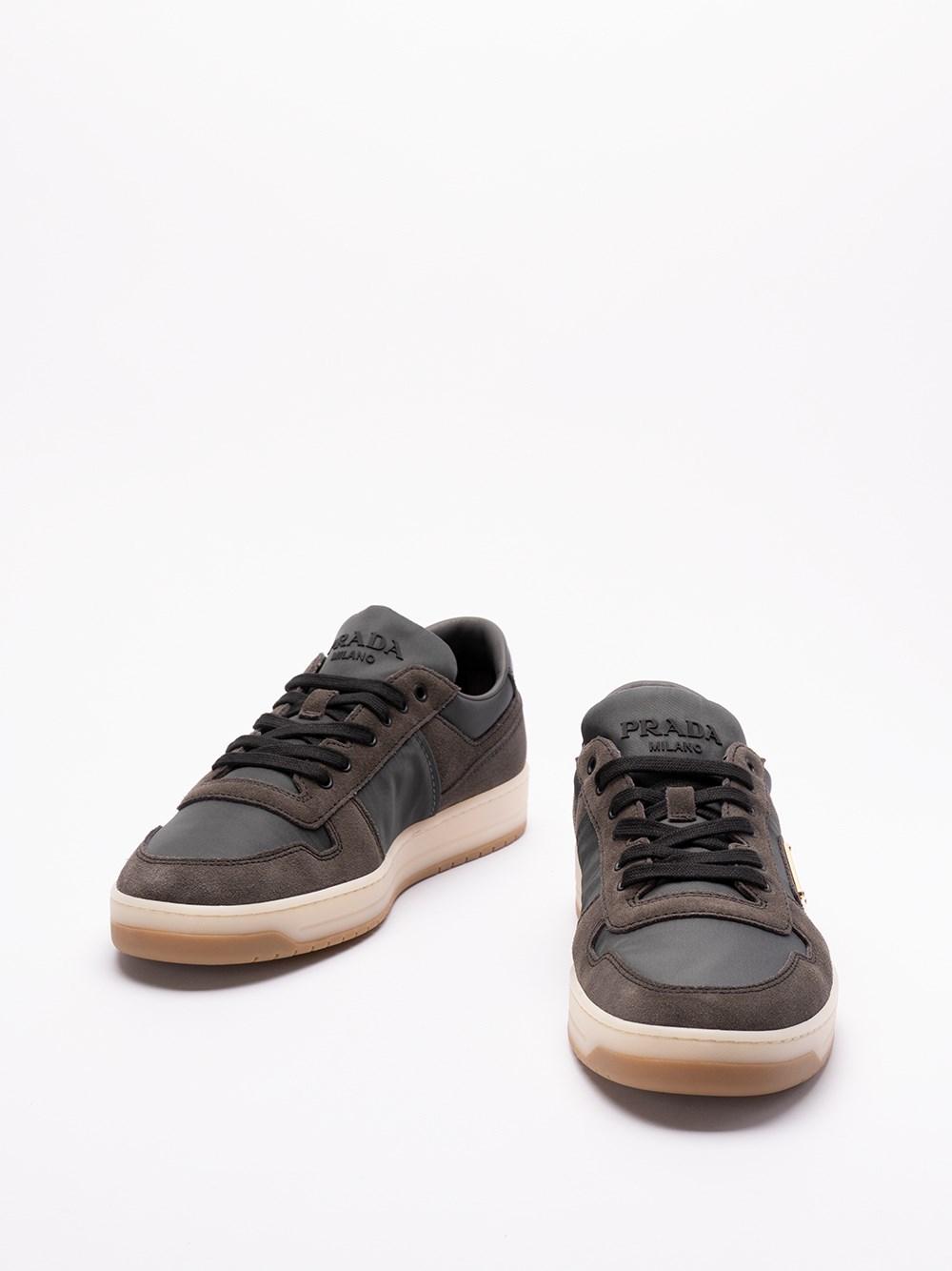 Prada `Downtown` Suede Sneakers Prezzo Ridotto