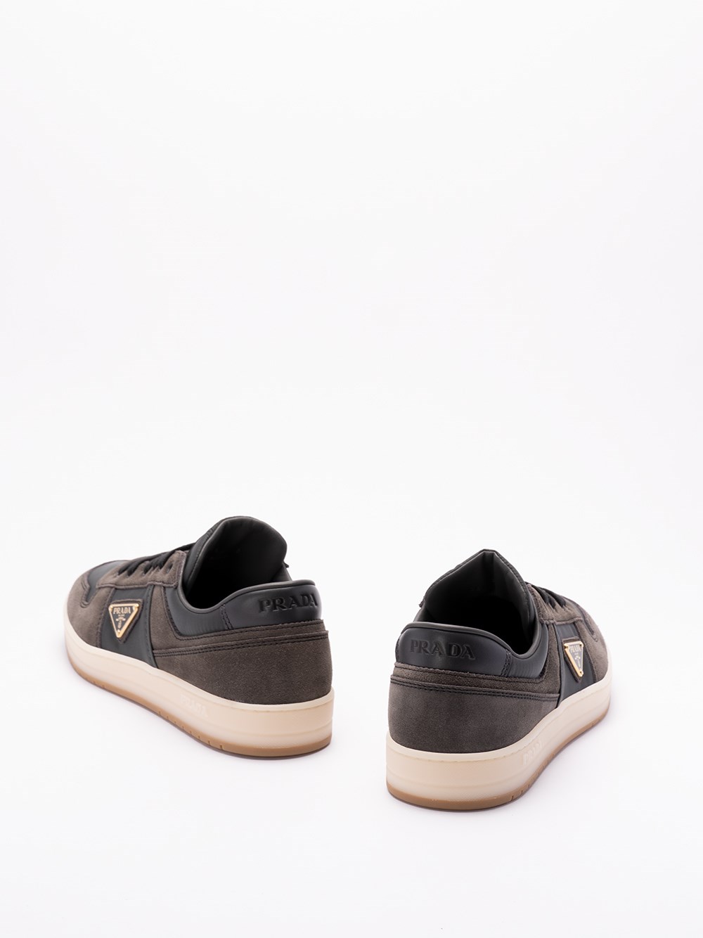 Prada `Downtown` Suede Sneakers Prezzo Ridotto