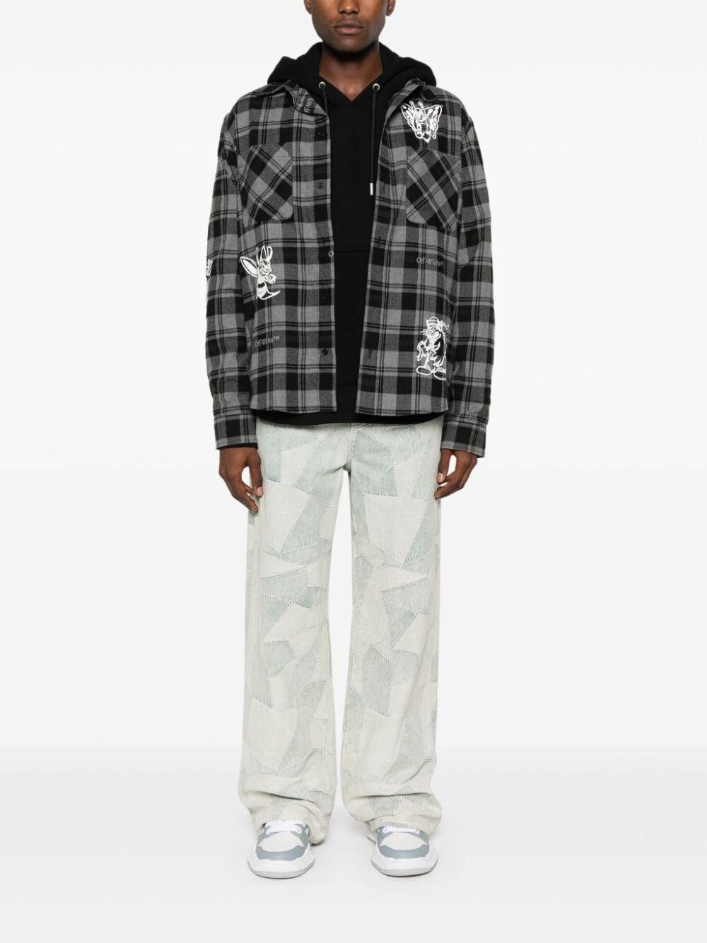 Off white `Character` Check Flannel Shirt Convenienza