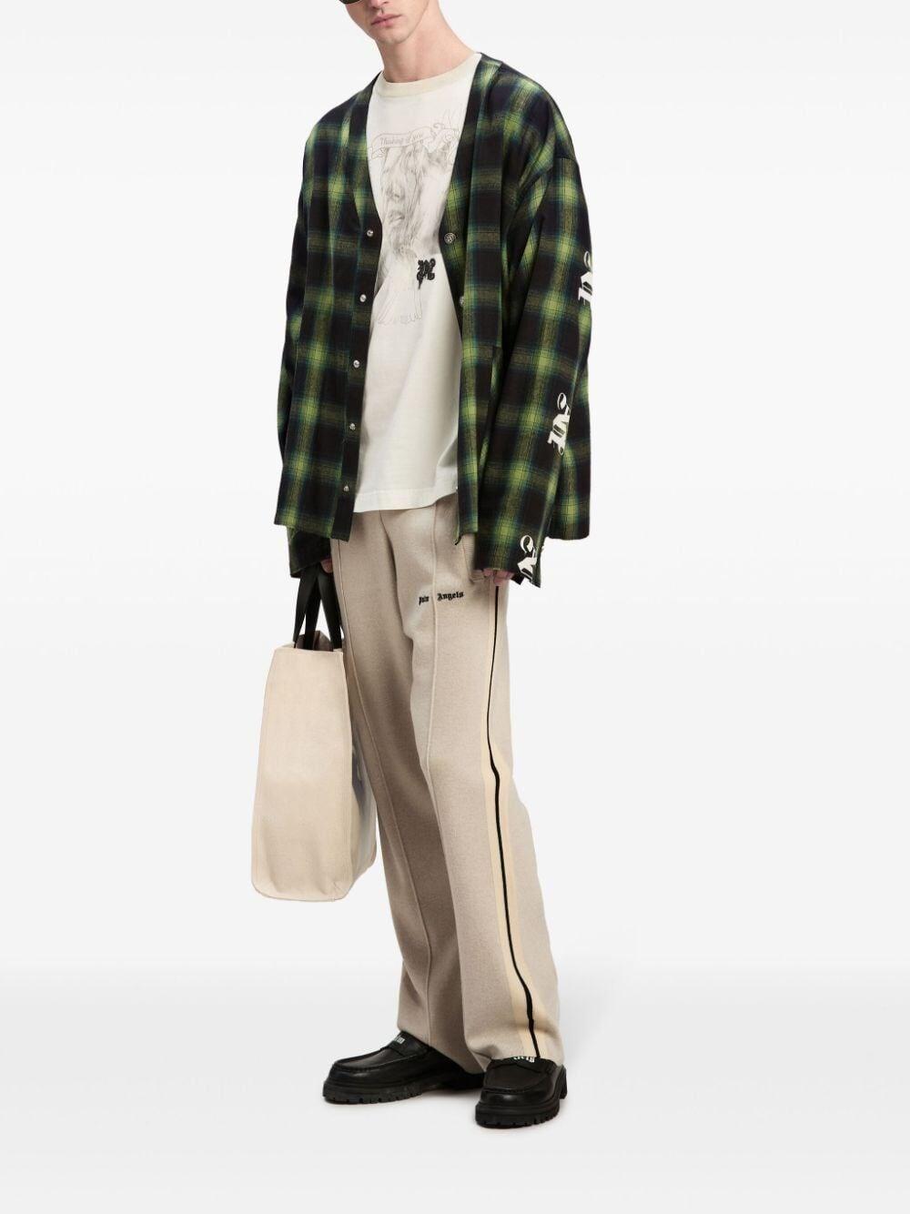 Palm angels `Classic Logo` Knit Track Pants Offerte giornaliere