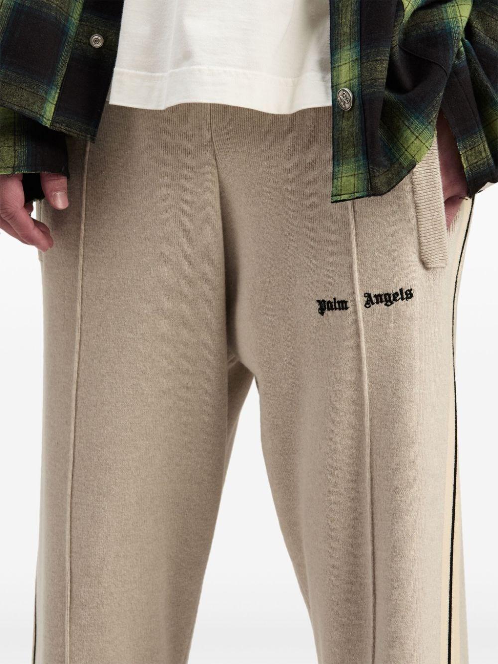 Palm angels `Classic Logo` Knit Track Pants Offerte giornaliere