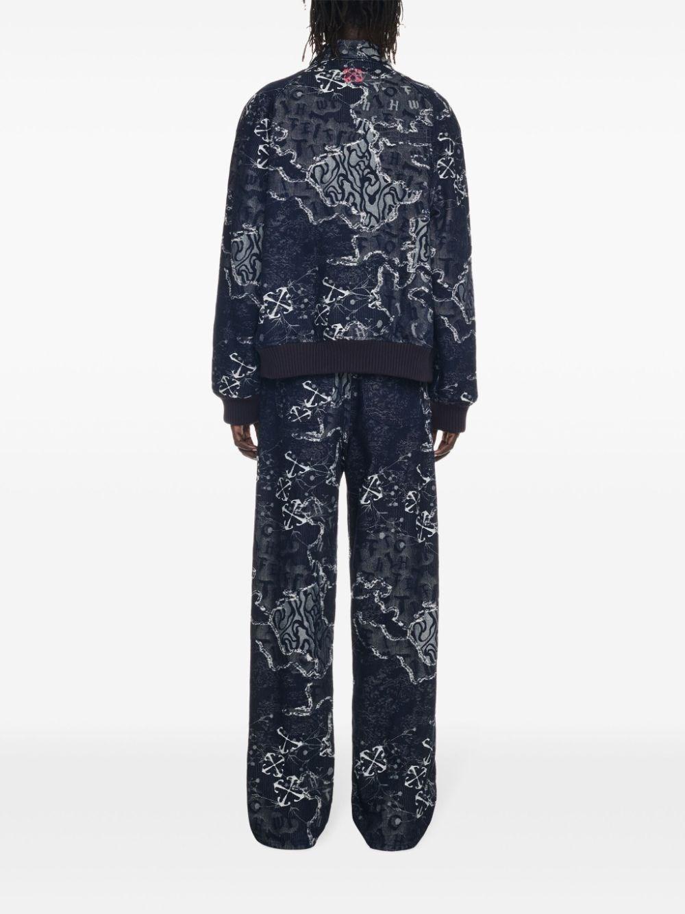 Off white `Camo` Straight Jeans Vendita Calda