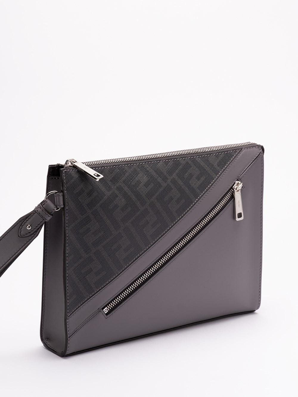 Fendi `Fendi Diagonal` Clutch Bag Qualità
