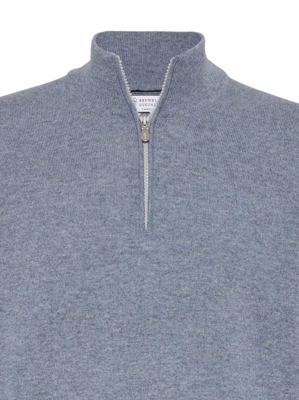 Brunello cucinelli Turtle-Neck Sweater With Zipper Soddisfazione Garantita