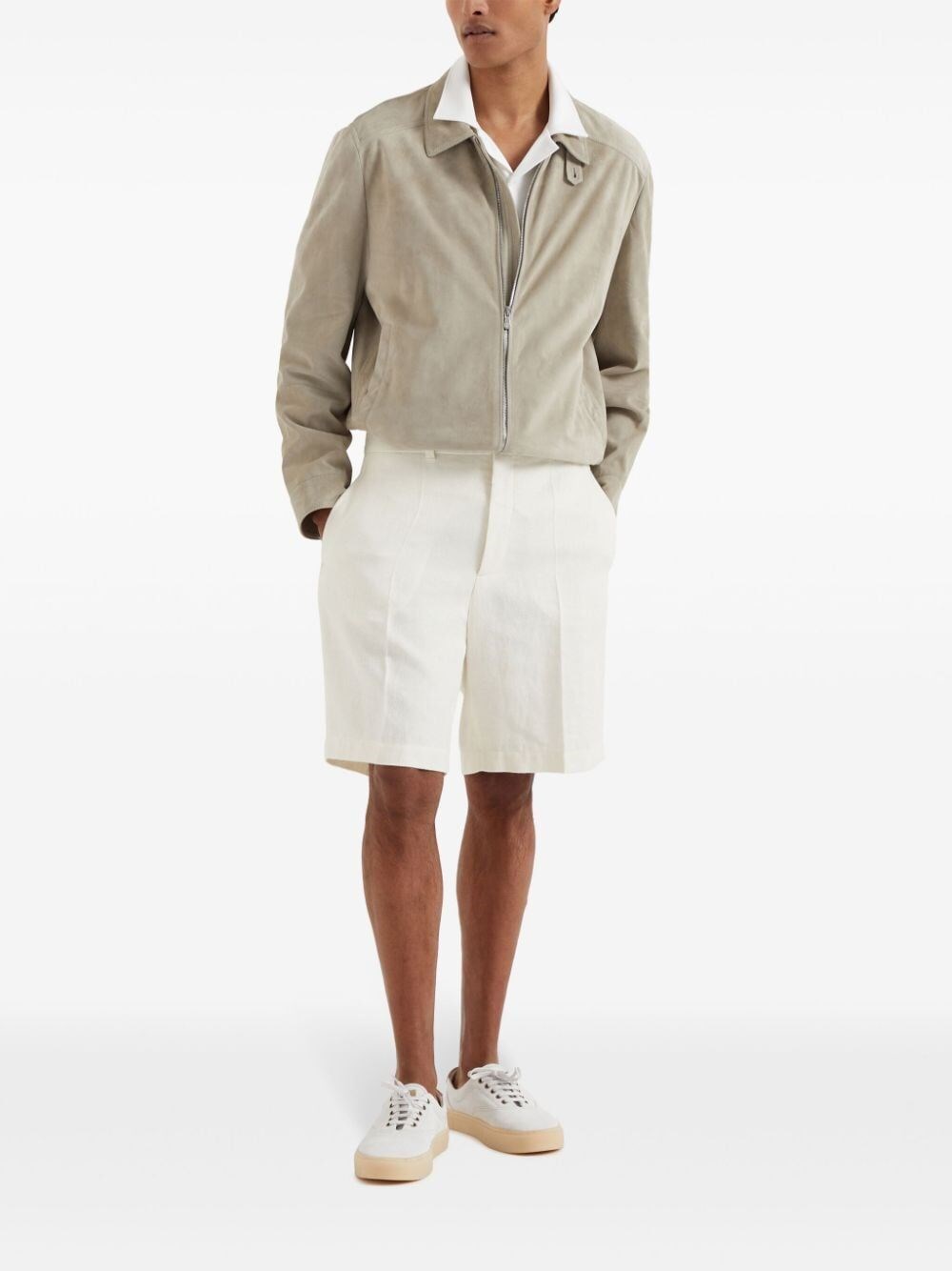 Brunello cucinelli Leather Jacket Shopping Online