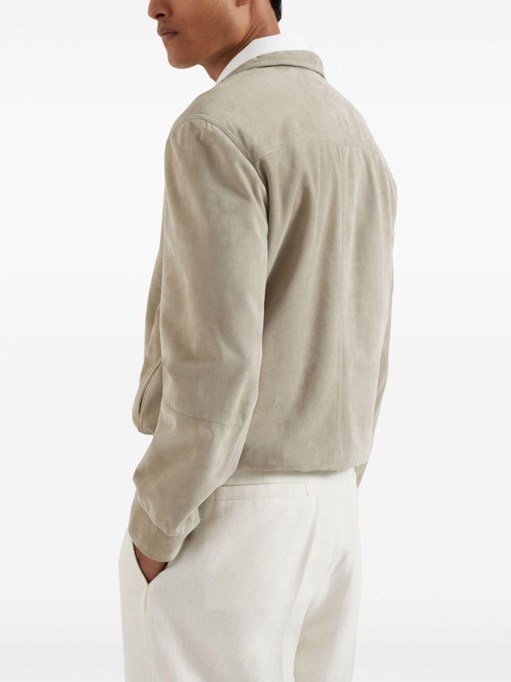 Brunello cucinelli Leather Jacket Shopping Online