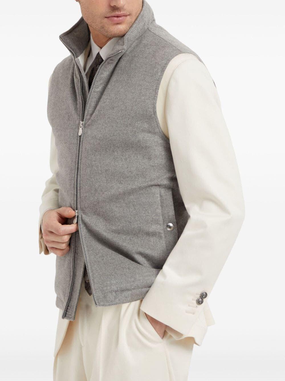 Brunello cucinelli Cashmere Padded Sleeveless Outerwear Novità