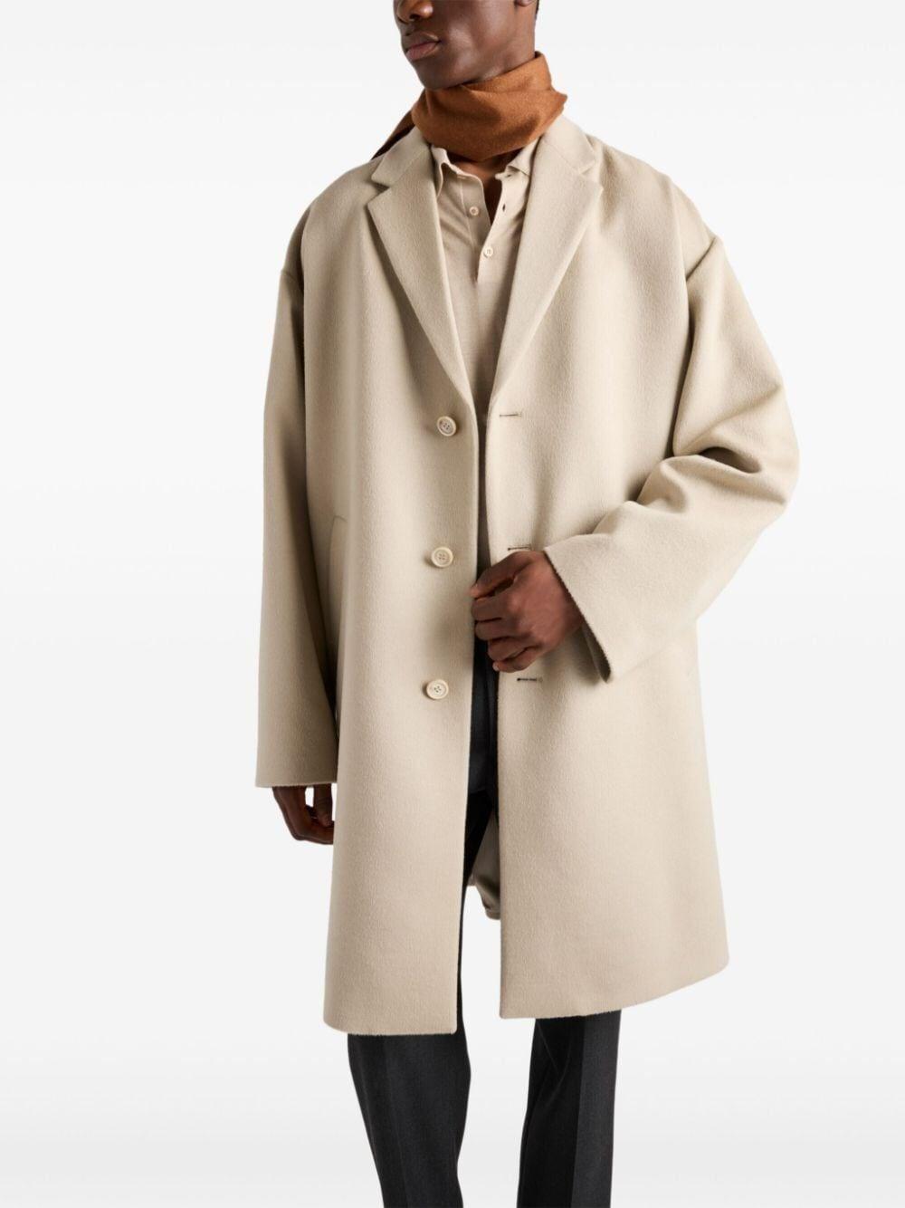 Prada Cashgora Coat In Saldo