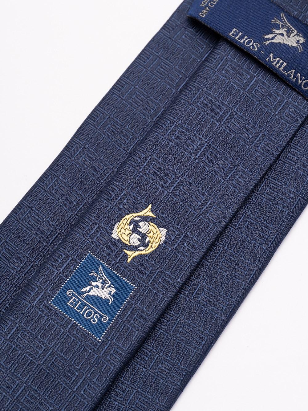 Elios Silk Tie with Zodiac Sign Sconto