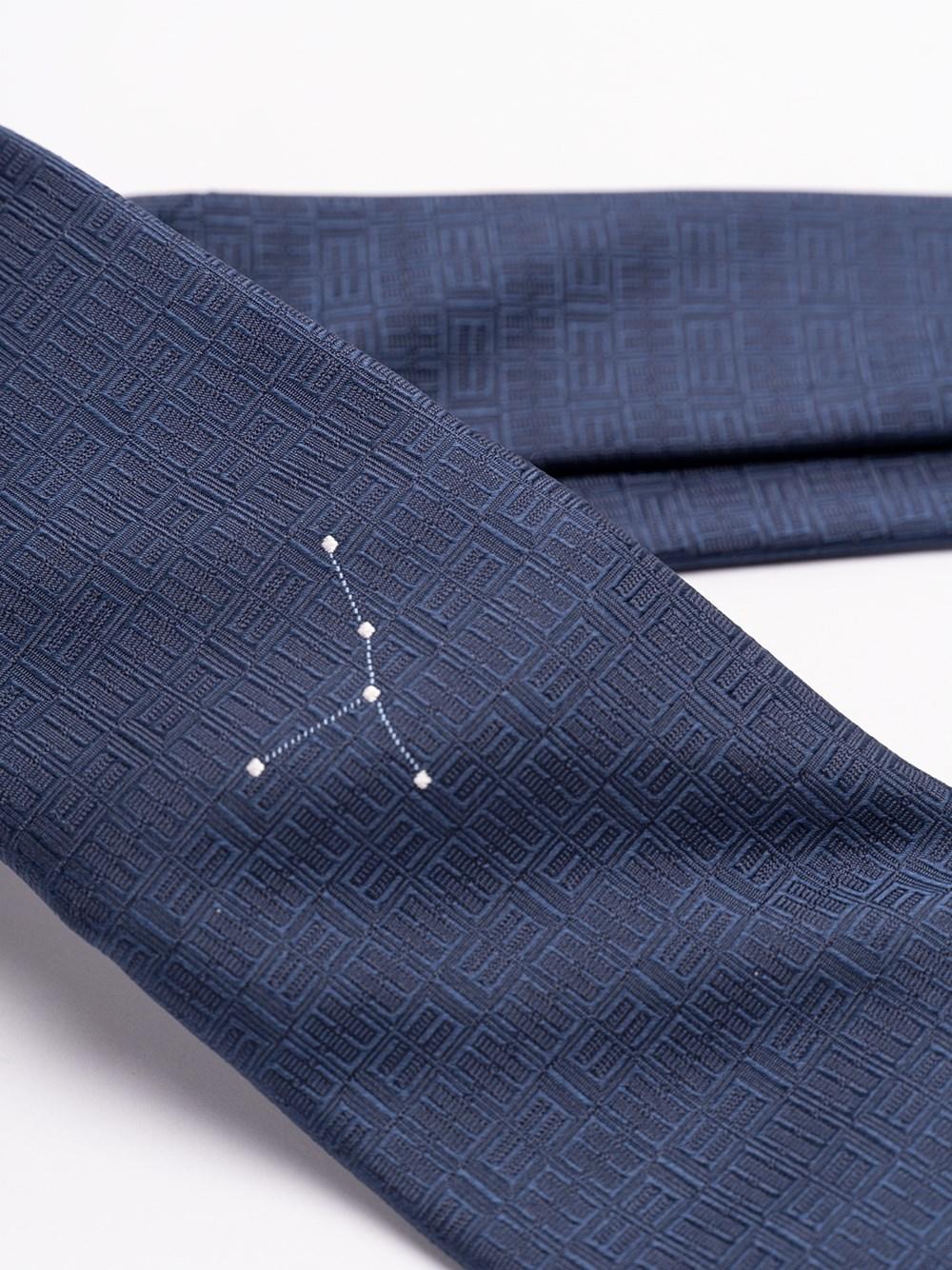 Elios Silk Tie with Zodiac Sign Offerta