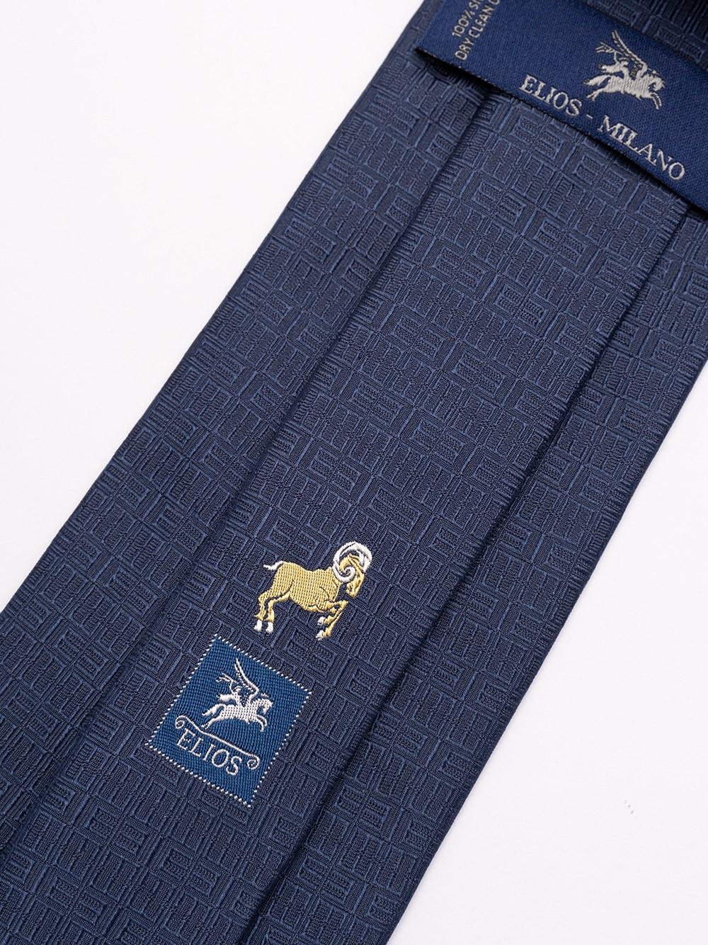 Elios Silk Tie with Zodiac Sign Economico