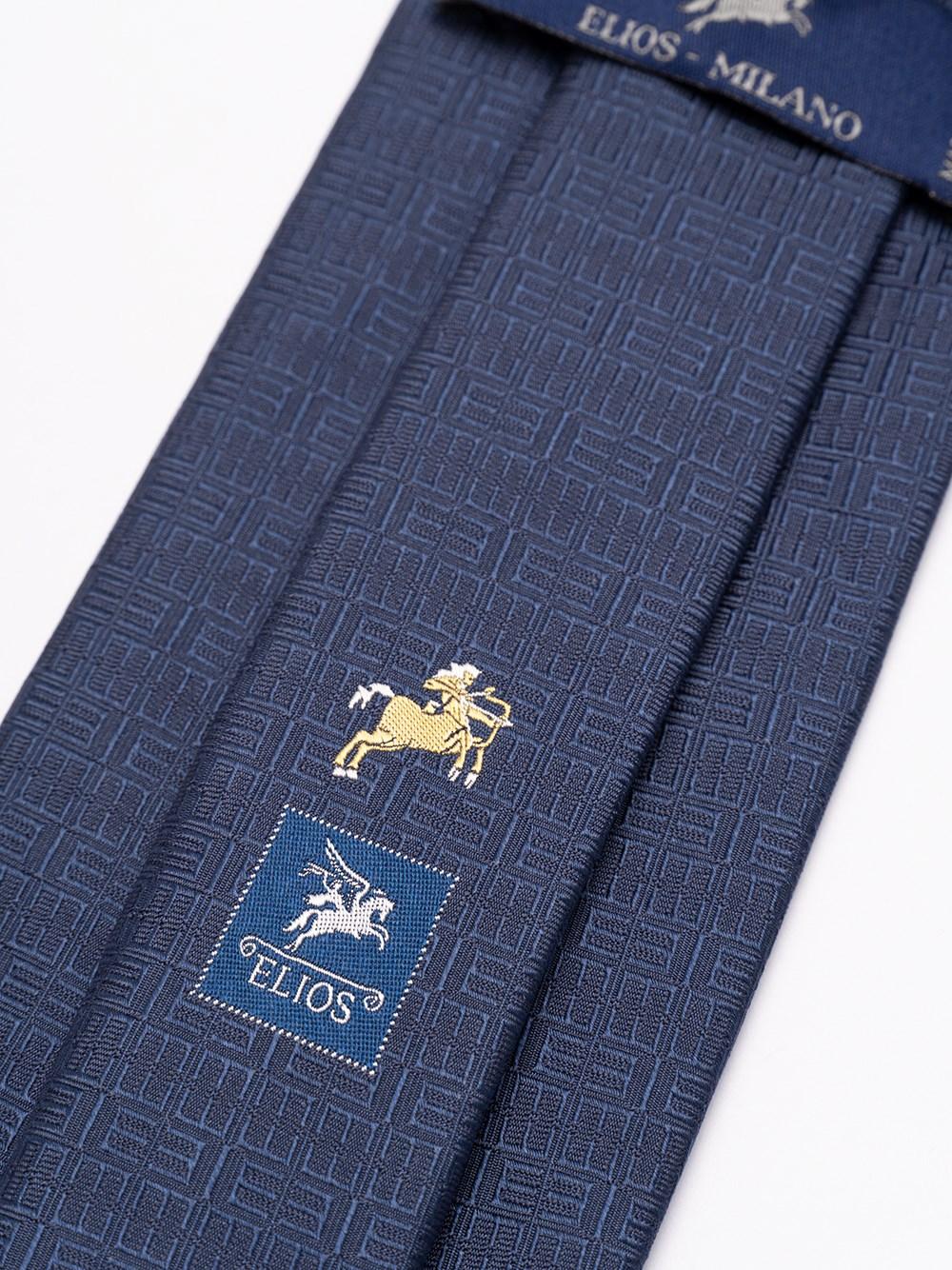 Elios Silk Tie with Zodiac Sign Presa